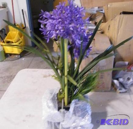 lot 180 image: Purple Floral Arrangement - Retail $69.95 - T...