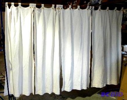 lot 197 image: Curtain Set - Comes with curtains and rod wit...