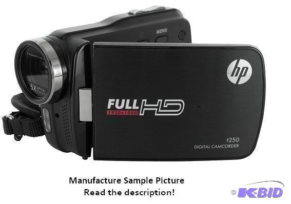 lot 66 image: HP Digital Camcorder - Black - Model t250 - F...