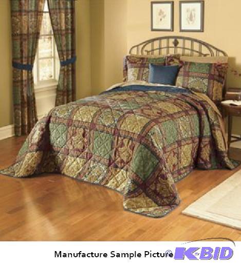lot 72 image: King Size Barcelona Diamond Quilted Comforter...