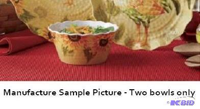 lot 95 image: Two Rooster Dinnerware Bowls -&nbspEach piec...