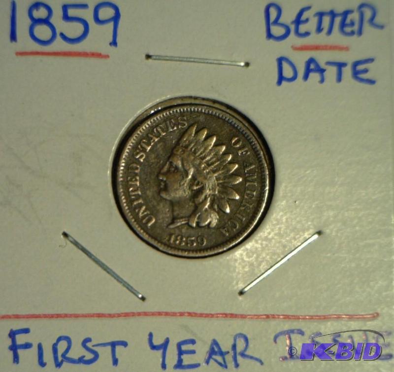 Lot 16- 1859 Indian Head Cent Better Date