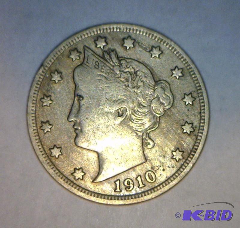 Lot 26- 1910 Liberty Head Nice VF grade