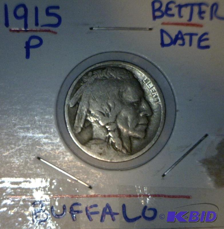 Lot 28- Lot of 4 Better Date Buffalo Nickels 1915, 1917, 1918-S, 1920-S