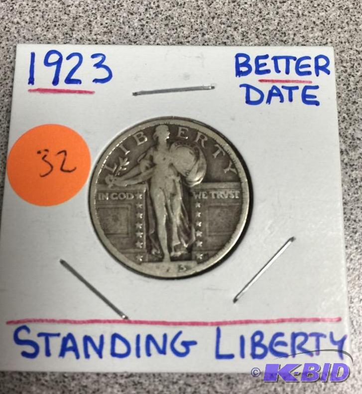 Lot 32- 1923 Standing Liberty Quarter Better Date