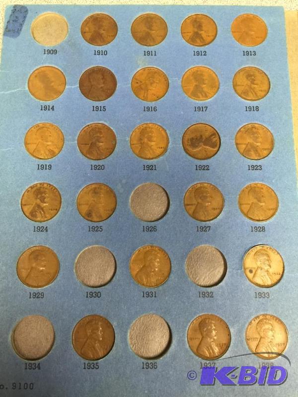 Lot 37- Lot of 3 Lincoln Cent Books 2 1909-1940 and 1 1909-Date Partial Books with some Better Dates