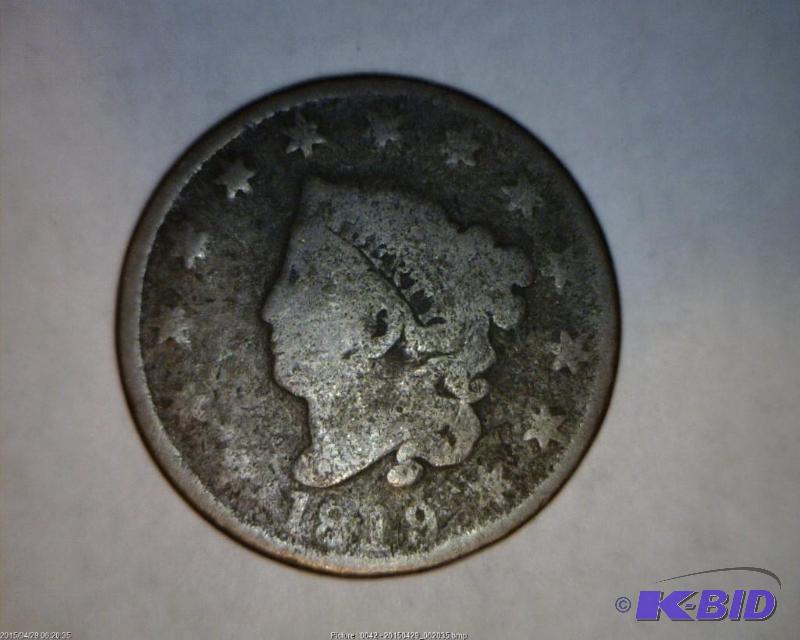 Lot 8- 1819 U.S. Coronet Large Cent