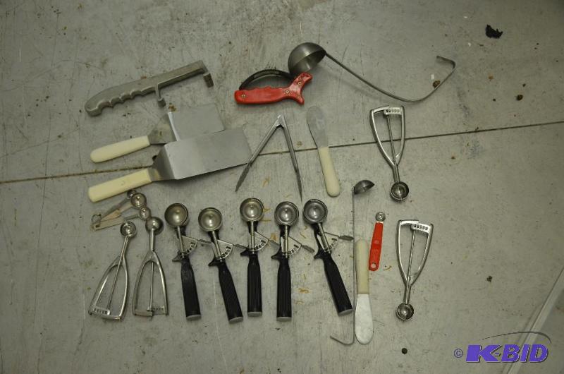 lot 100 image: Lot of Kitchen Utensils Vollrath Stainless S...