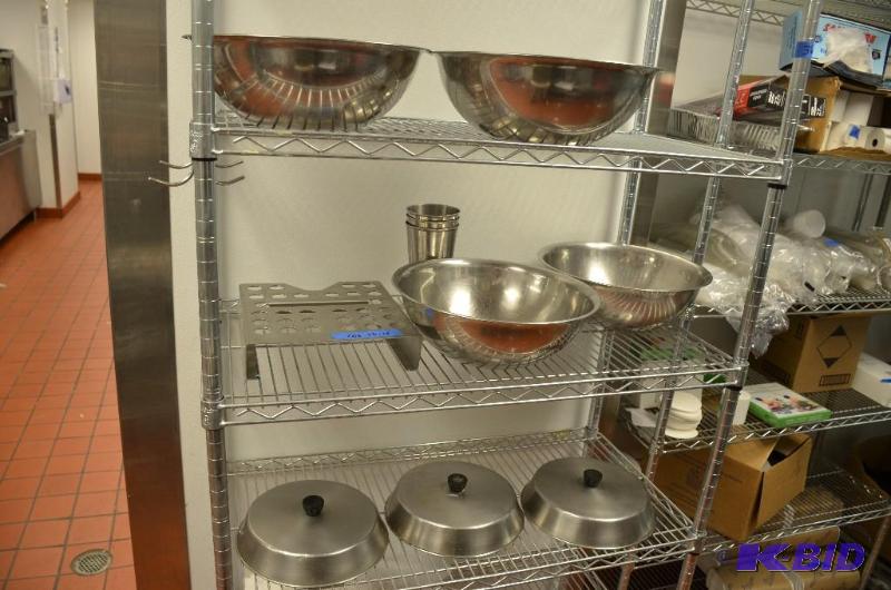 lot 106 image: Stainless Steel Bowls measure approx 14 inche...