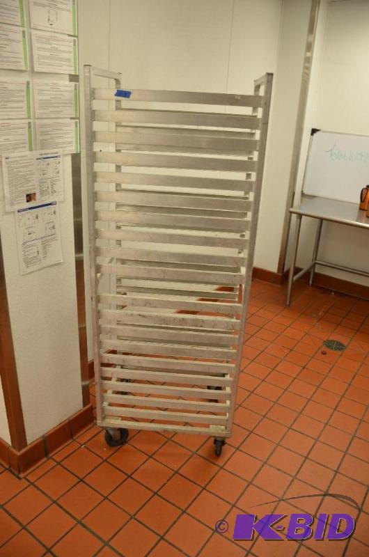 lot 113 image: Full Size Sheet Pan Rack on Wheels...