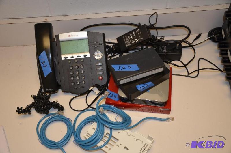 lot 123 image: Electronics Polycom Digital Telephone Office ...