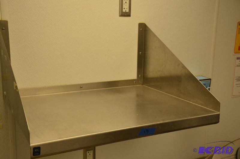 lot 13 image: NSF Stainless Steel food Shelf. 22" d x ...