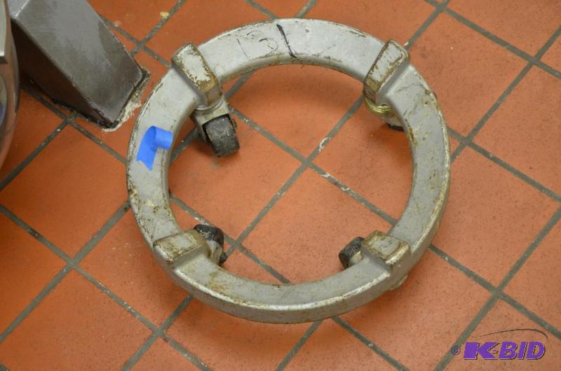 lot 138 image: Cast Iron cart dolly for Hobart mixing bowls....