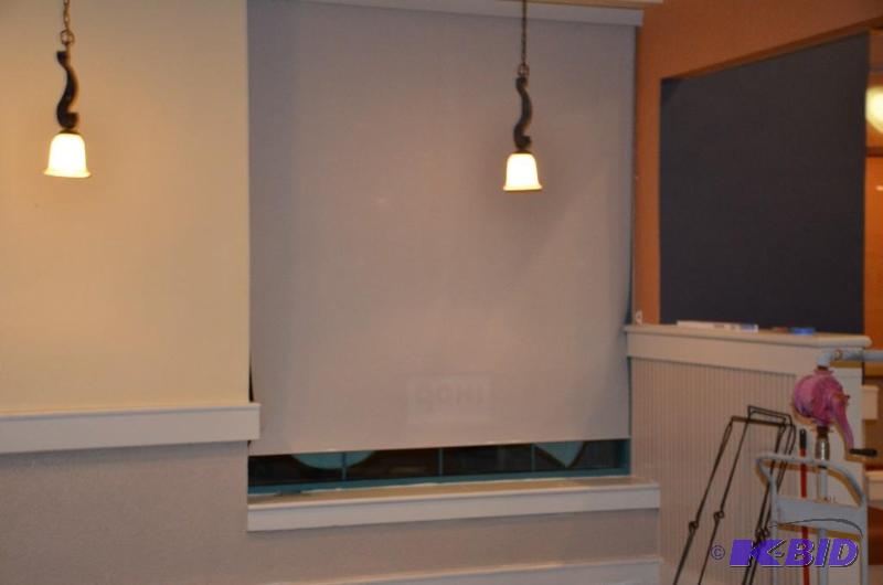 lot 154 image: Roll-A-Shade Pull down window shade. Size is ...