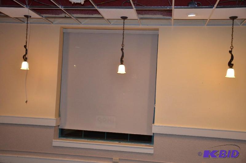 lot 155 image: Roll-A-Shade Pull down window shade. Size is ...