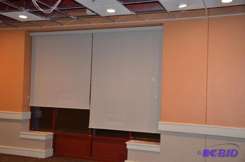 lot 157 image: Two Roll-A-Shade Pull down window shade. Size...