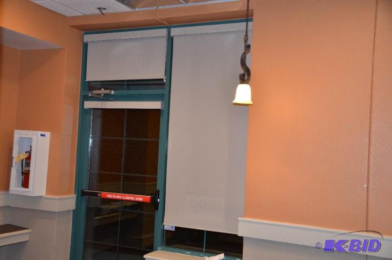 lot 162 image: Two Roll-A-Shade Pull down window shade. Size...