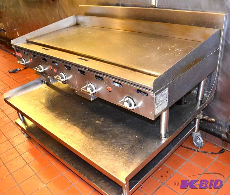 lot 2 image: Vulcan 960RX-60" Heavy Duty Gas Griddle ...