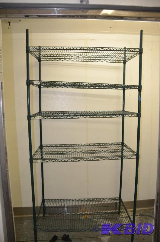 lot 33 image: Focus Green Shelving unit.  (please insp...