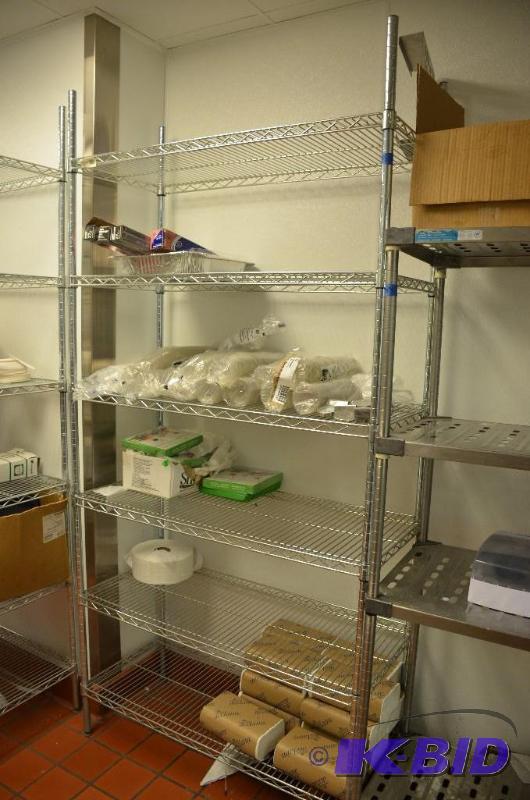 lot 35 image: Focus 6 shelf wire shelving unit. &nbspNSF c...