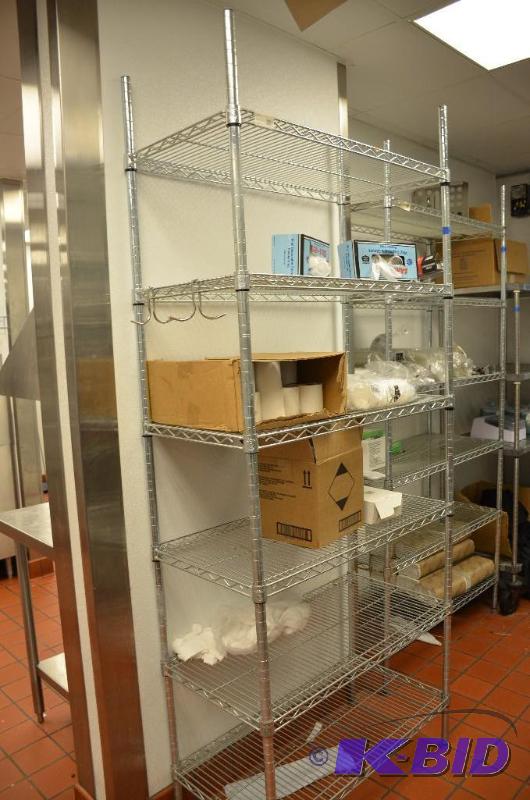 lot 36 image: Focus 6 Shelf Wire Shelving Unit. &nbsp18&qu...