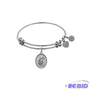 New Angelica Silvertone Initial Bracelet - &q...