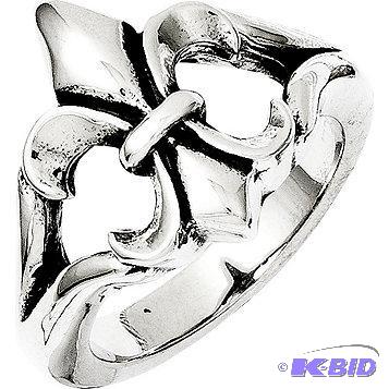 New Chisel Mens Stainless Steel Fleur de Lis...