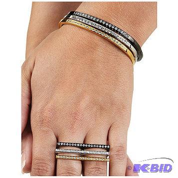 New Three Bangles &amp Double Finger Rings 6...