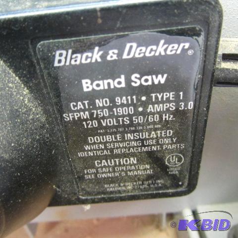 Black Decker Band Saw Center City Moving Auction ONE K BID