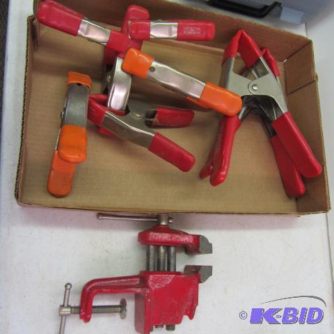 Bench Vise, Clamps