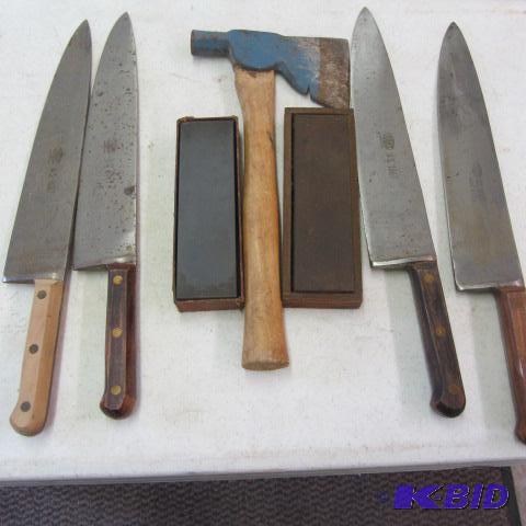 Hatchet, Knives, Stones