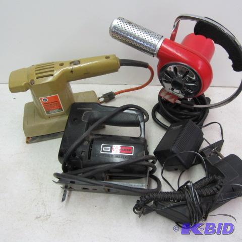 Jig Saws, Sander, Heat Gun