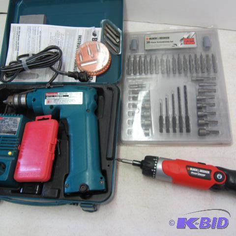 Cordless Drill, Bit Set