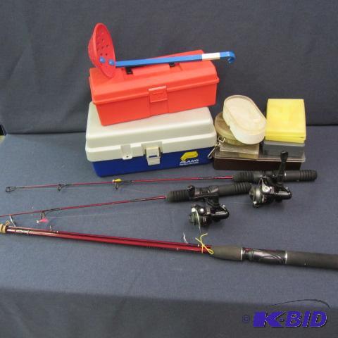 Red Wolf Poles, Reels, Tackle Boxes