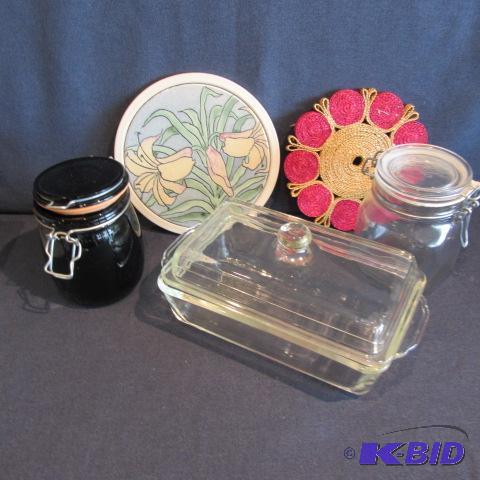 Bread Pan, Trivet, Canister