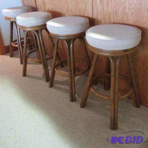 Rattan Swivel Stools