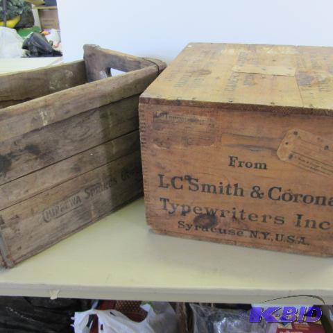 Typewriter Wooden Crate