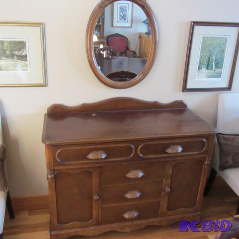 Beautiful Buffet & Wall Mirror
