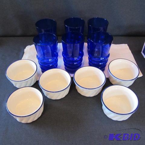 Cobalt Tumblers, Ramekins
