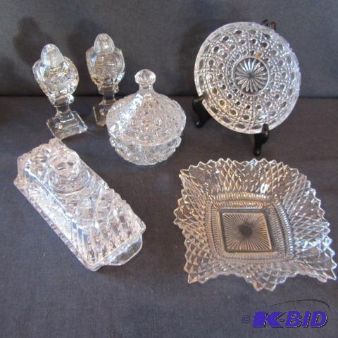 Cut Lead Crystal & Pressed Glass