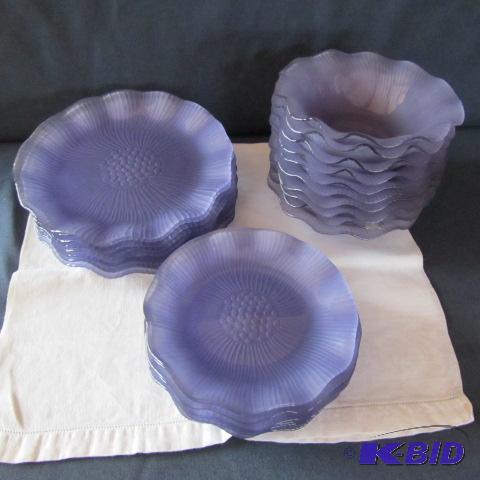 Amethyst Luncheon Set