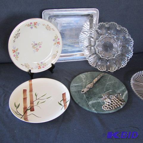 Bavarian, Cheese & Glass Plates