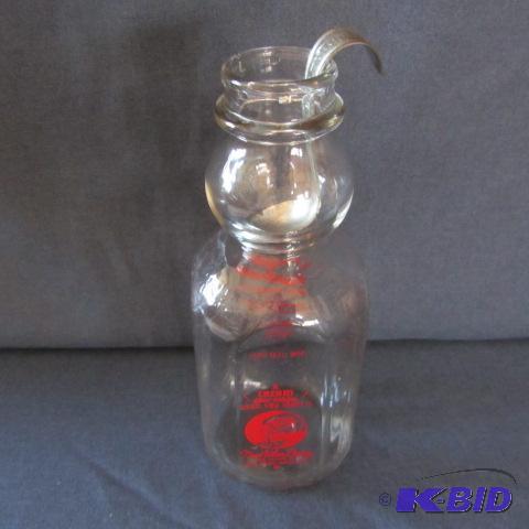 Cream Top Spoon & Milk Bottle