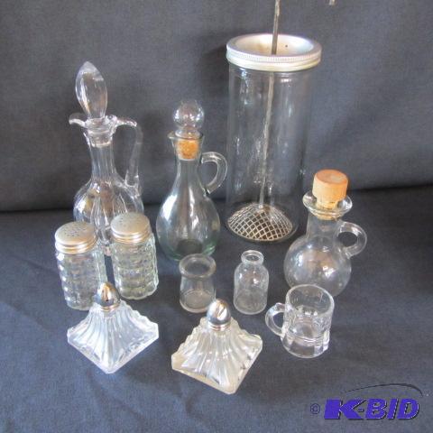 Mayo Mixer, Cruets, Shakers