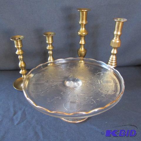 Cake Stand, Candle Holders
