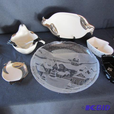 Penguin & Mitten Dishes