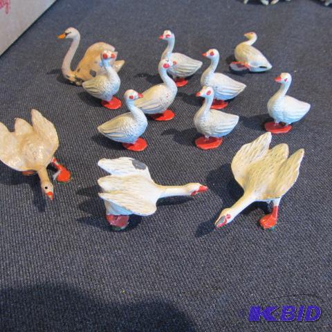 lot 429 image: Cast Metal Geese