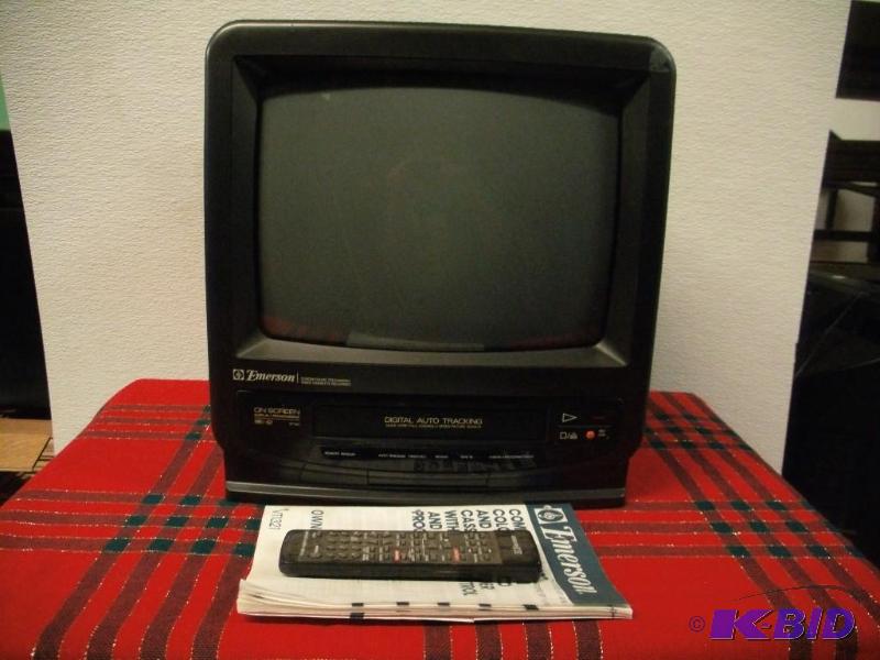 13 Color TV and VHS With Recorder