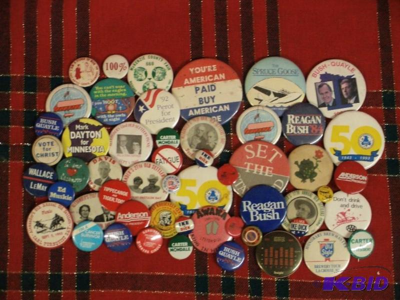 Political Button And Miscellaneous