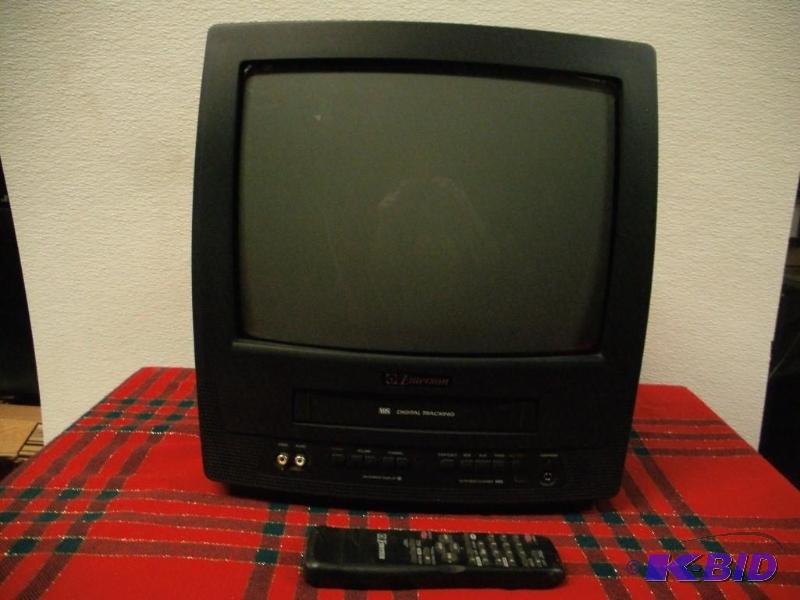 13 Color TV and VHS With Recorder